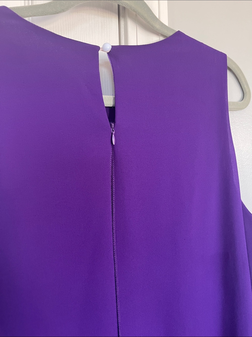 Purple Sleeveless Layered Shift Dress - Unbranded 1X wedding guest dress - Picture 8 of 10
